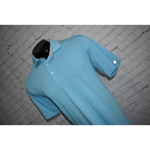Tasc Golf Polo Shirt Mens Size XL Casual Modal Polyester Blend Blue - Picture 8 of 8